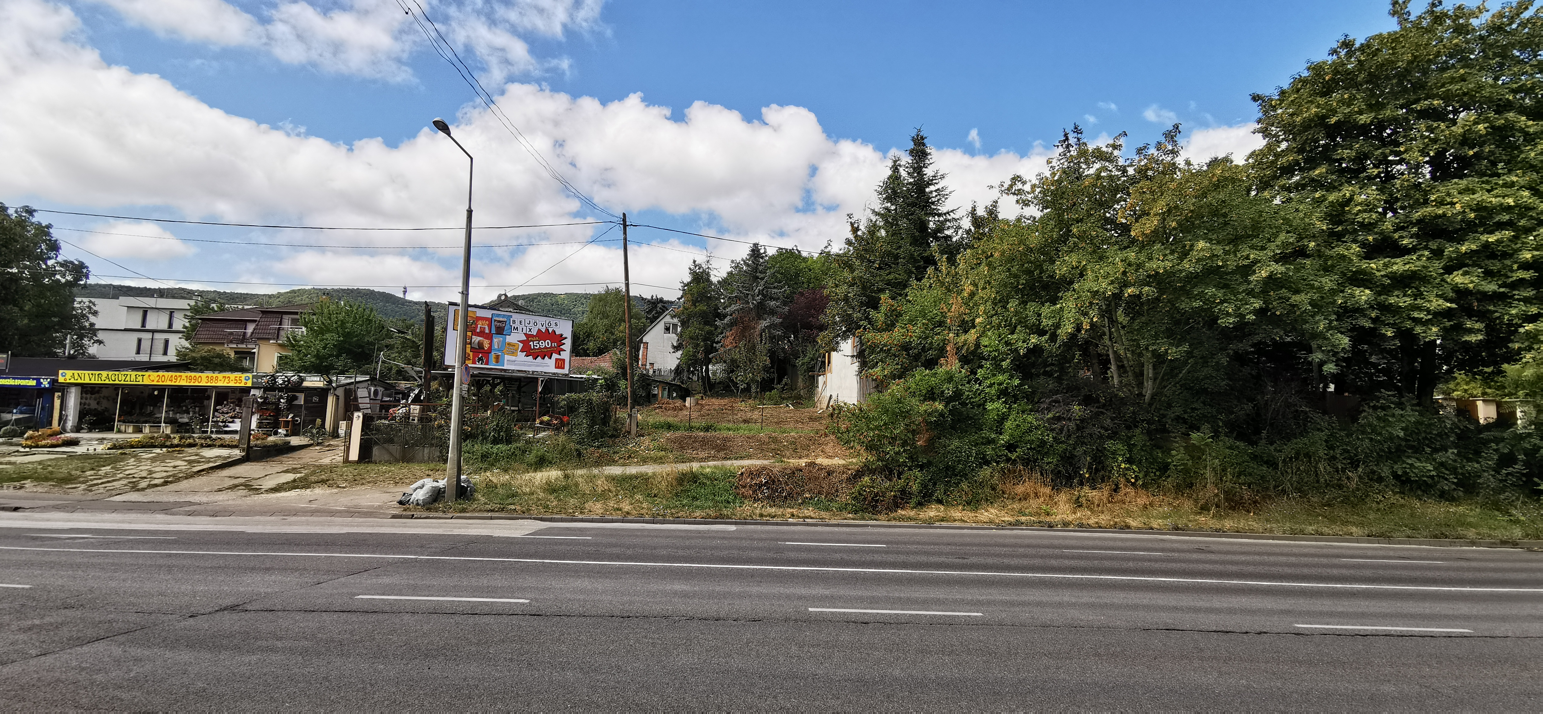 Bécsi út 278 — telek nézet 1